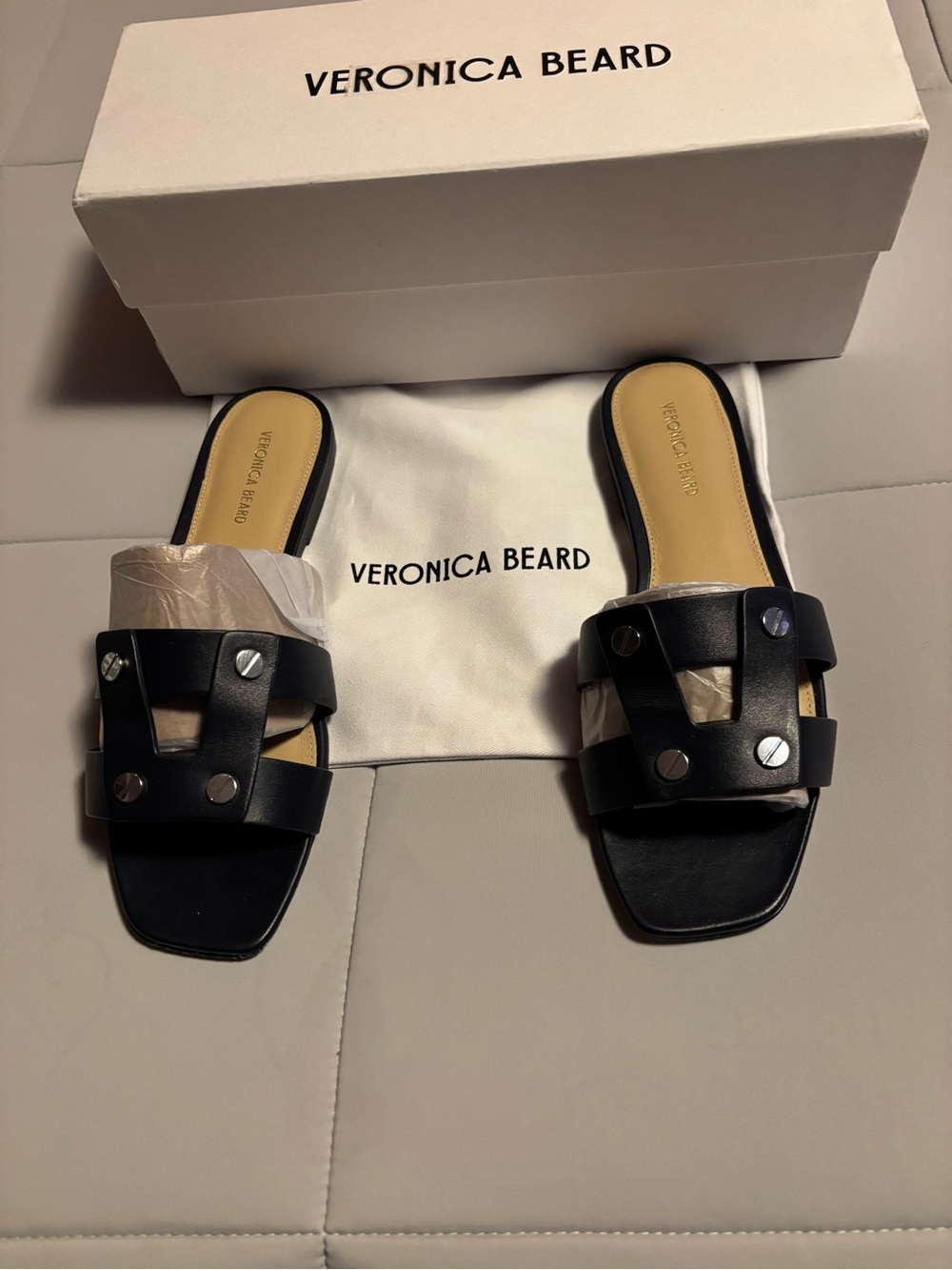 Veronica Beard Via Slide Sandals - Picture 3 of 12